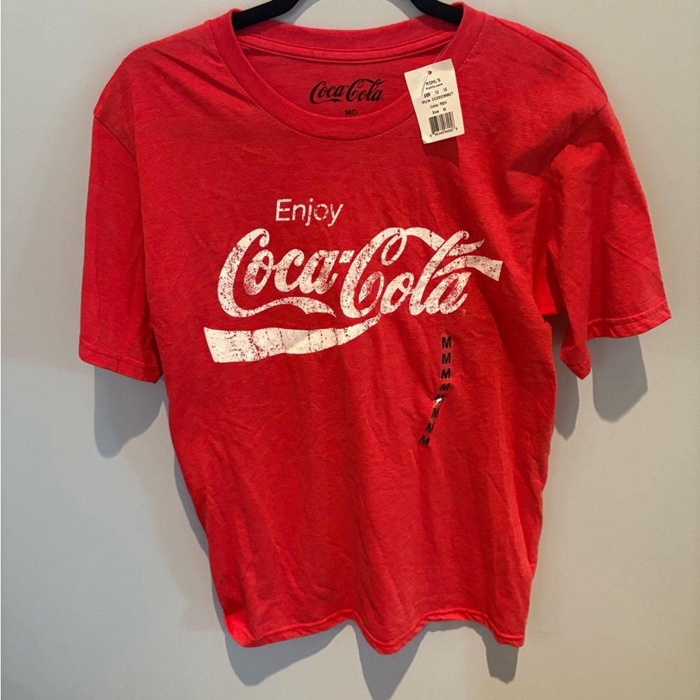 NWT Coca-Cola Vibrant Red Tee in size M
